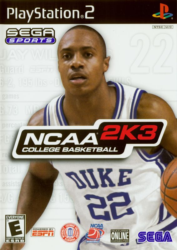 NCAA College Basketball 2K3 box art for Xbox